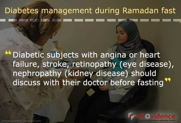 Heart and Kidney patients should discuss with diabetologist before fasting