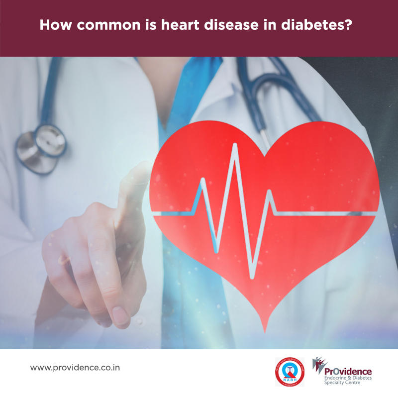 How common is heart disease in diabetes?