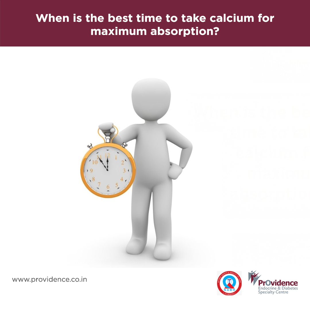When is the best time to take calcium for maximum absorption?